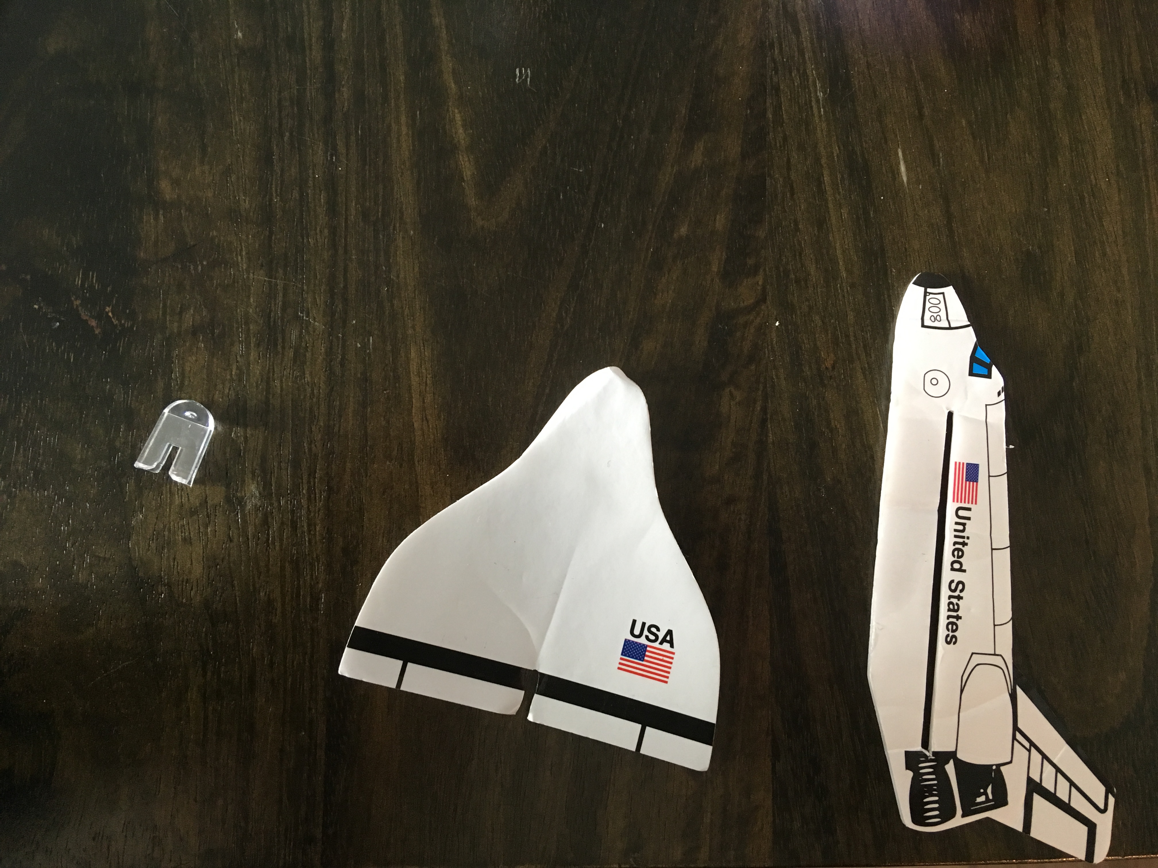 Space shuttle glider components